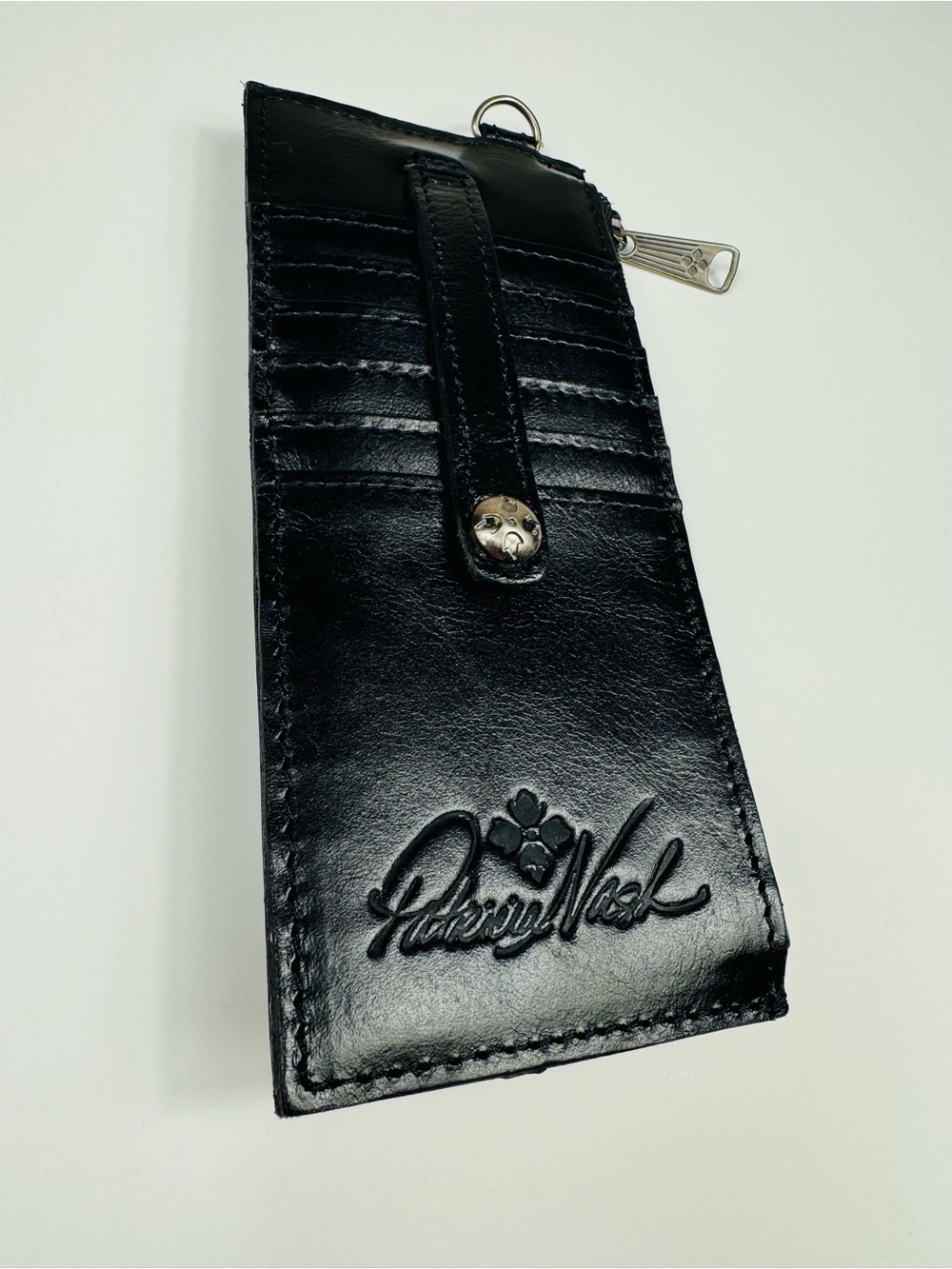 Patricia Nash Alanna Card Money Holder wallet black genuine leather